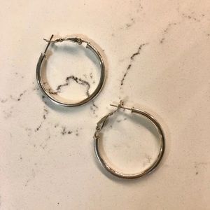 Sterling Silver 925 Vintage Hoop Earrings